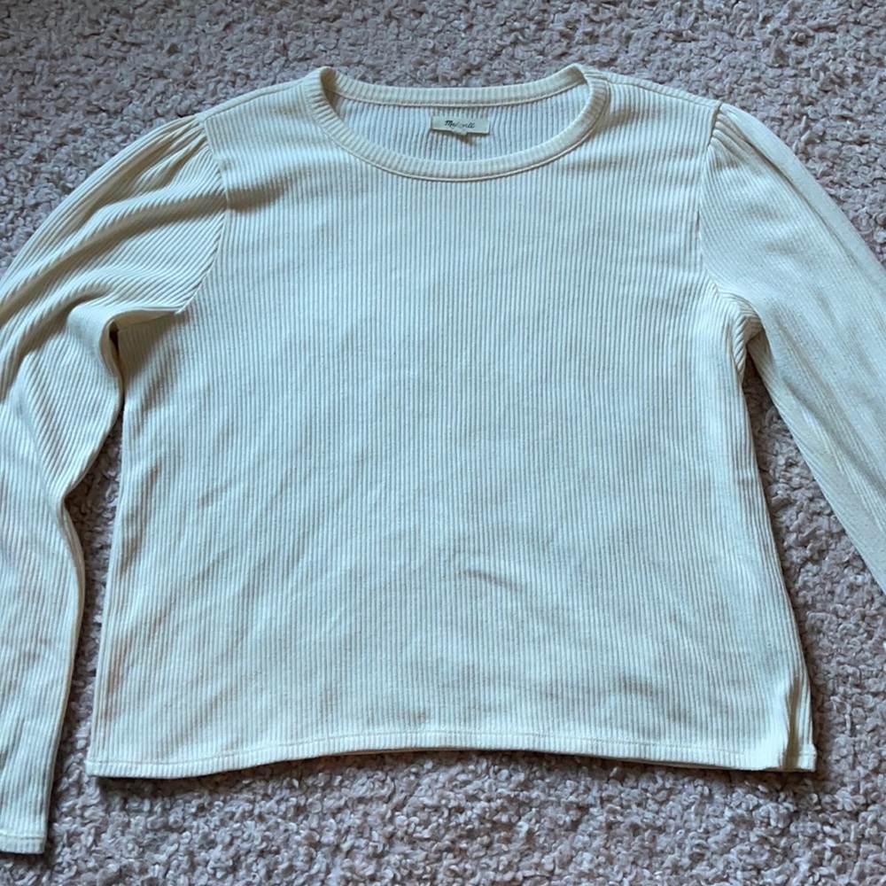 Madewell off white long sleeve